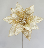 Golden Pearl Poinsettia Spray