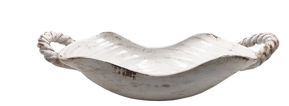 20.5" Ceramic Handled Basket
