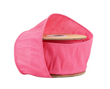 2.5" Dupioni Solid  Ribbon 10 YDS (3-Colors)