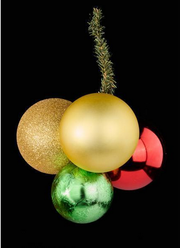 Four Ball Ornament Cluster