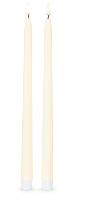 Set of 2 Luminescent Taper Candles (2-Sizes)