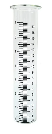 9" Glass Rain Gauge