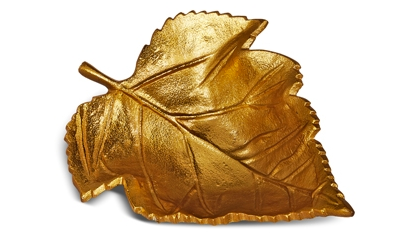 Golden Leaf Plate (2-Sizes)