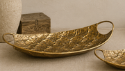 Golden Hammered Metal Tray