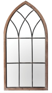 Wooden/Metal Cathedral Mirror
