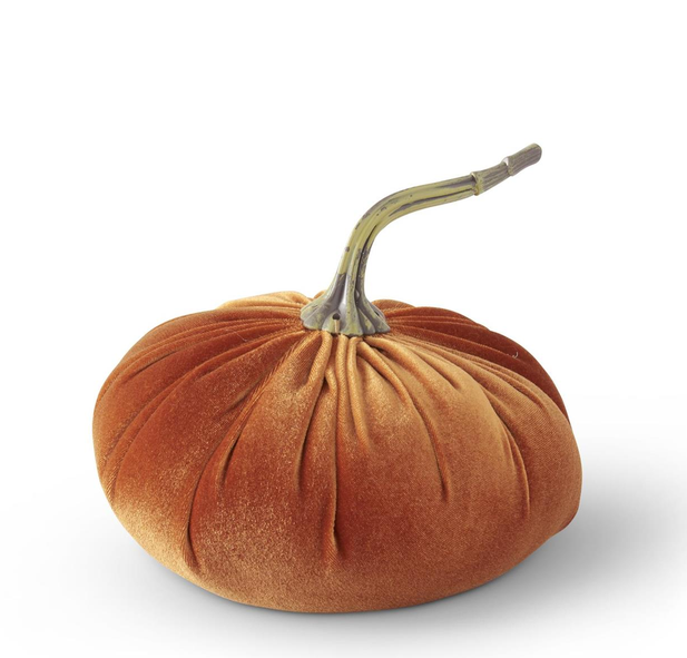 Orange Velvet Weighted Pumpkin (2-Sizes)