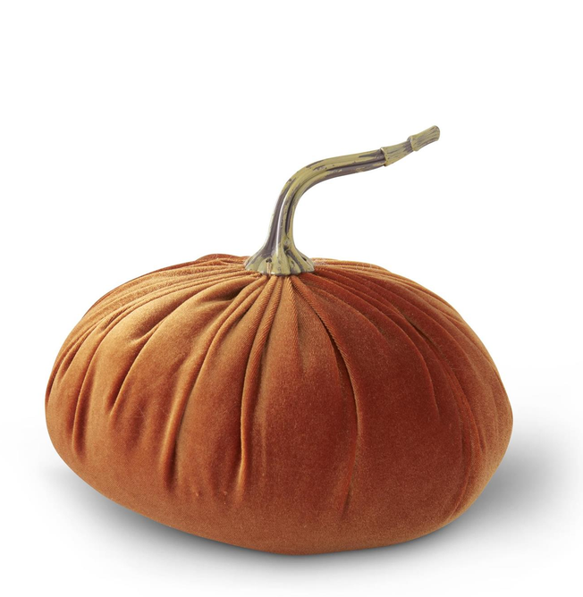 Orange Velvet Weighted Pumpkin (2-Sizes)