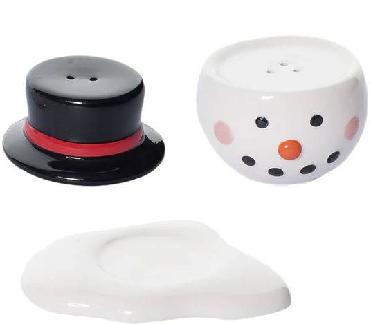 Melting Snowman Salt & Pepper Set
