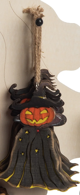 Spooky Wooden Halloween Ornament (6-Styles)