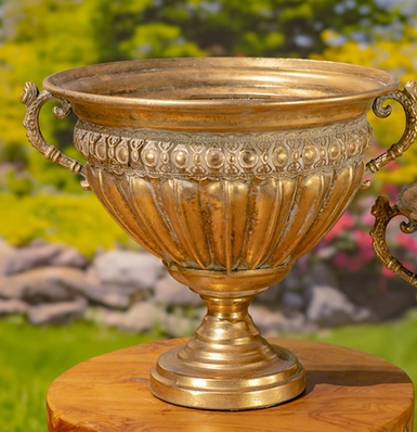Golden Metal Liber Urn (2-Sizes)