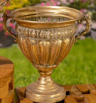 Golden Metal Liber Urn (2-Sizes)
