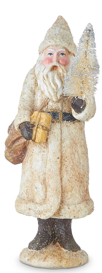 8.5" Glittered Santa (3-Colors)