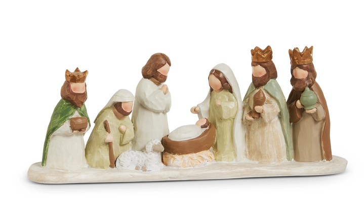 One Piece Earthtone Nativity