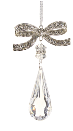 Jeweled Bow w/ Crystal Drop (2-Styles)