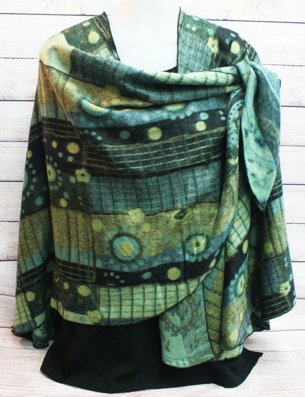 Reversible Cashmere Buckle Slide Wrap (6-Colors)
