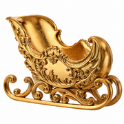 15" Golden Scroll Sleigh