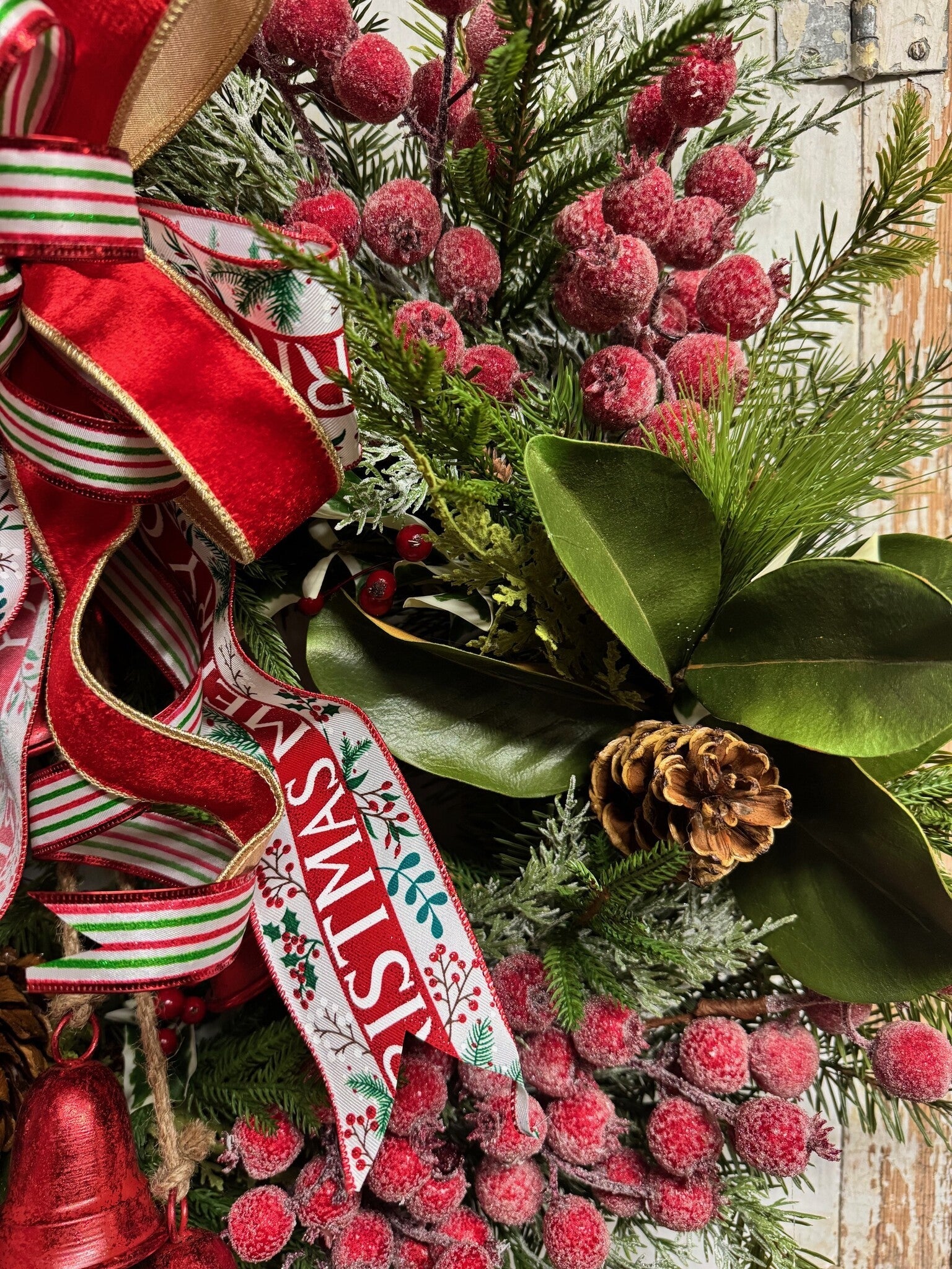 Custom Ring the Bells Wreath