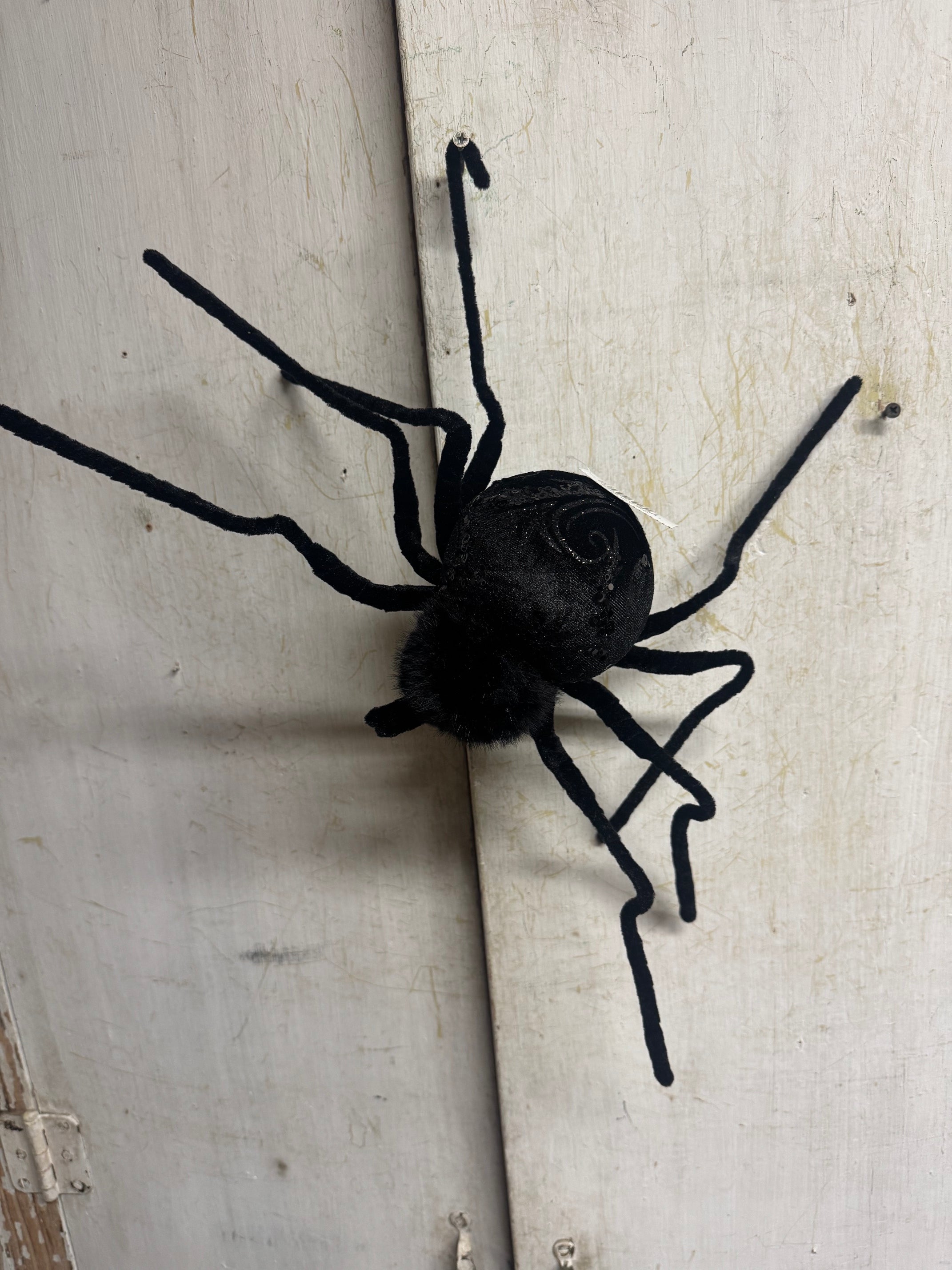 Velvet Bendable Halloween Spider (4-Colors)