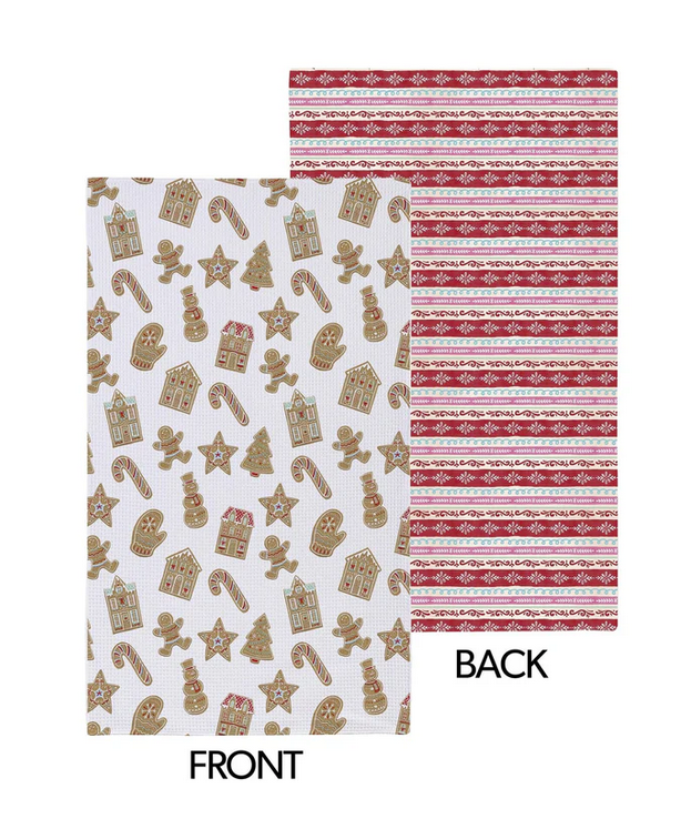 Holiday Two-Sided Quick Dry Kitchen Towel (4-Styles)