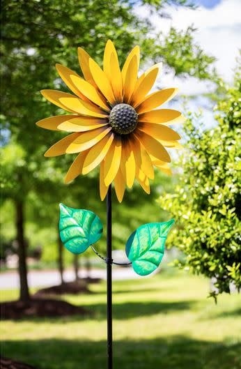 Golden Sunflower Wind Spinner
