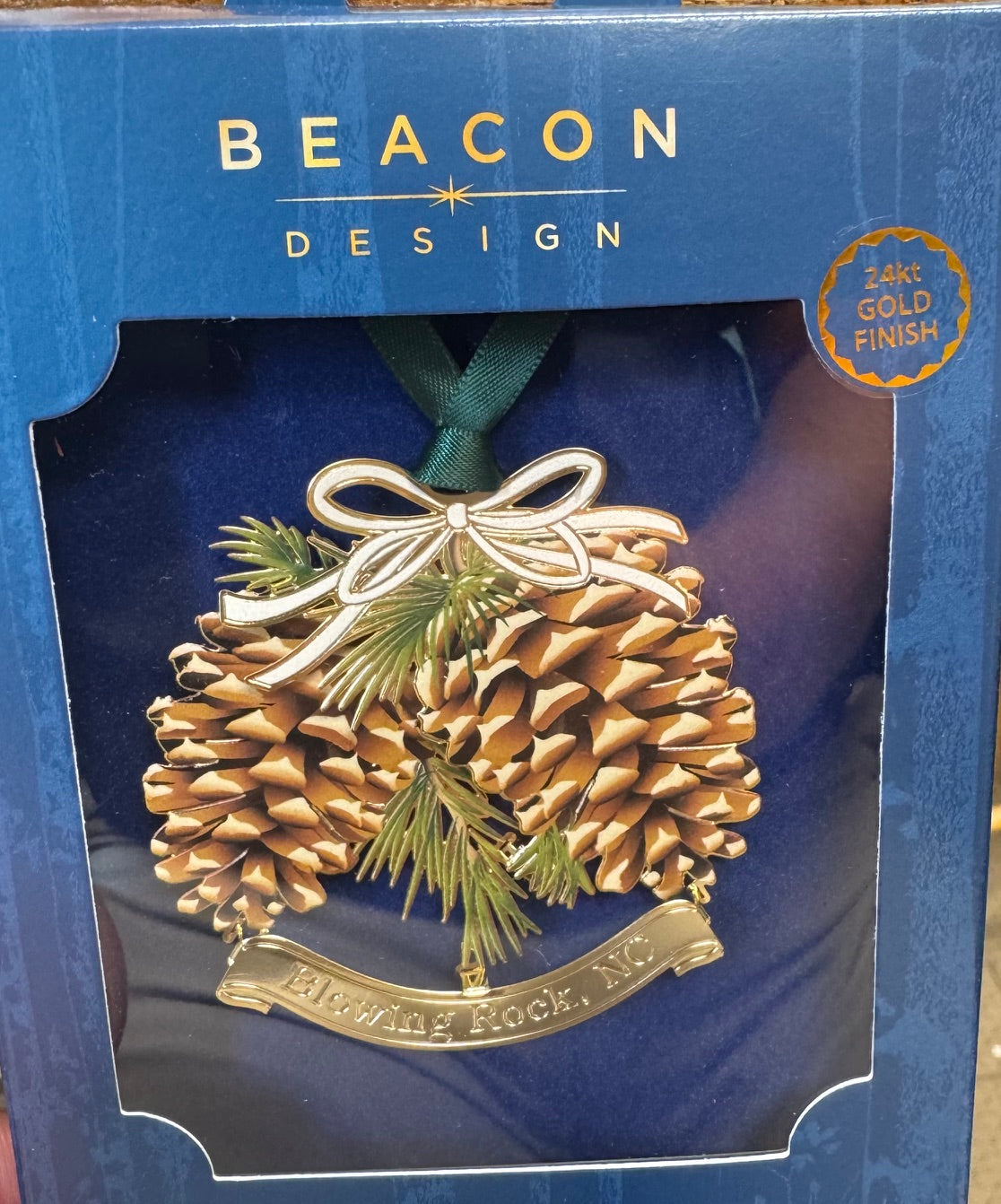 Etched Metal Blowing Rock Ornament (6-Styles)