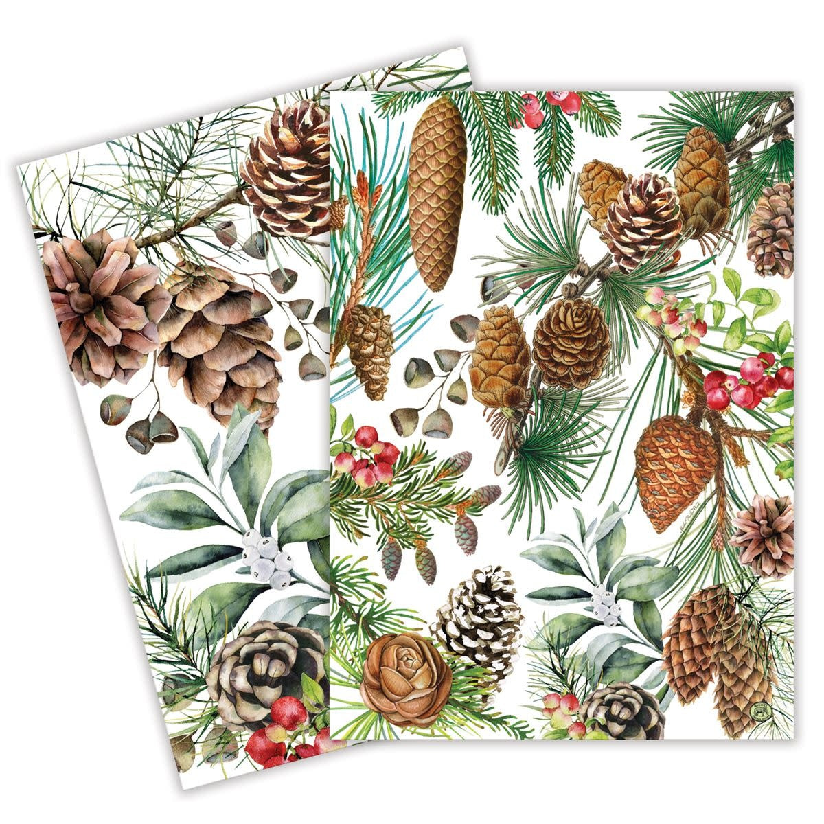 Set of 2 White Spruce Kitchen Towels