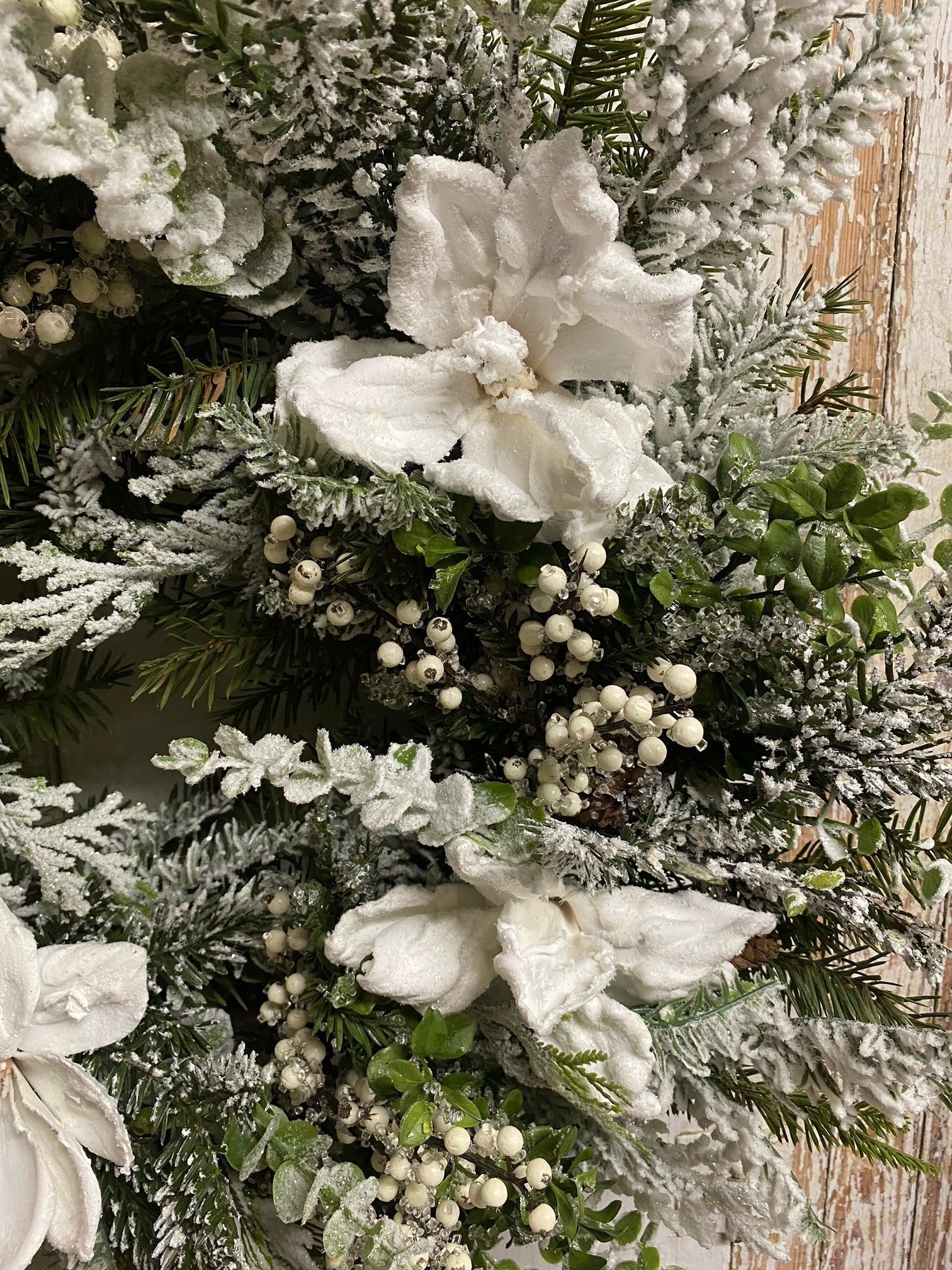 Custom Winter Magnolia Wreath