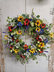 Custom Wildflower Wreath