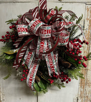 Custom Traditional Christmas Wreath