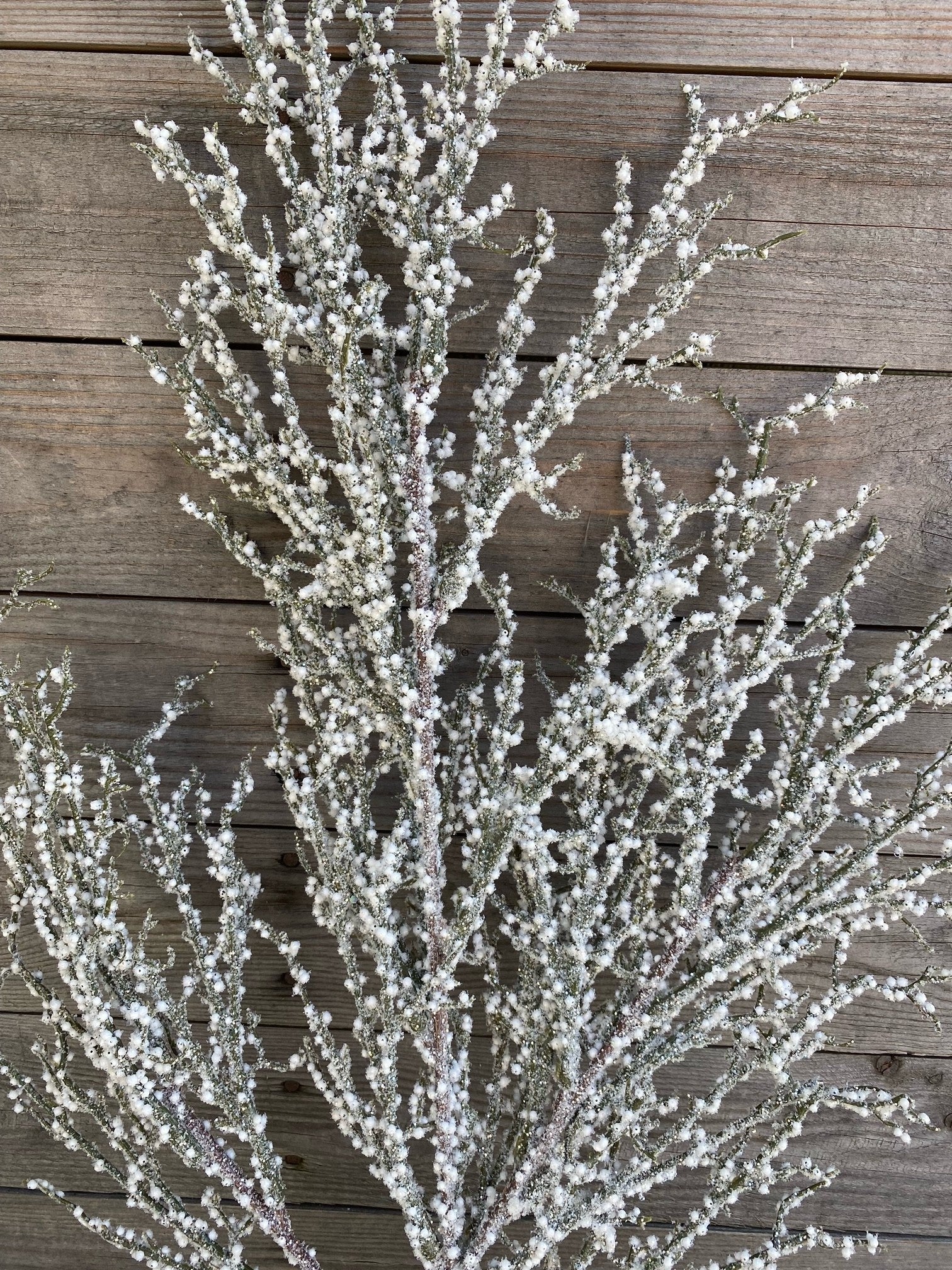 31" Frosted Winter Berry Branch