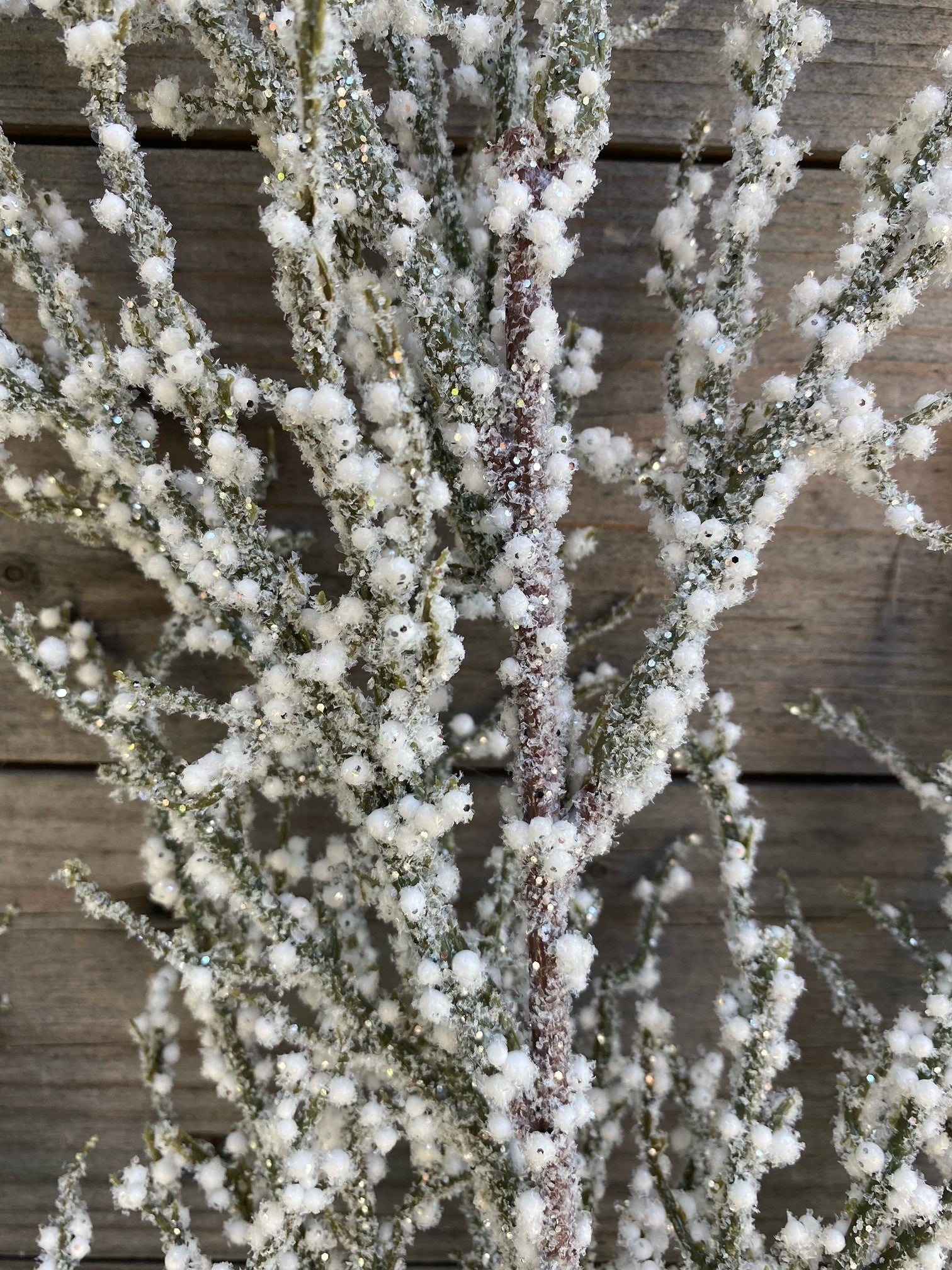 31" Frosted Winter Berry Branch