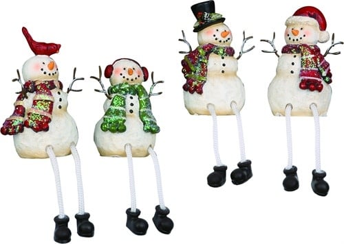 3.5" Snowman Shelf Sitter (4-Styles)