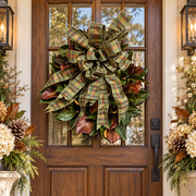Custom Harvest Magnolia Wreath w/ Bow