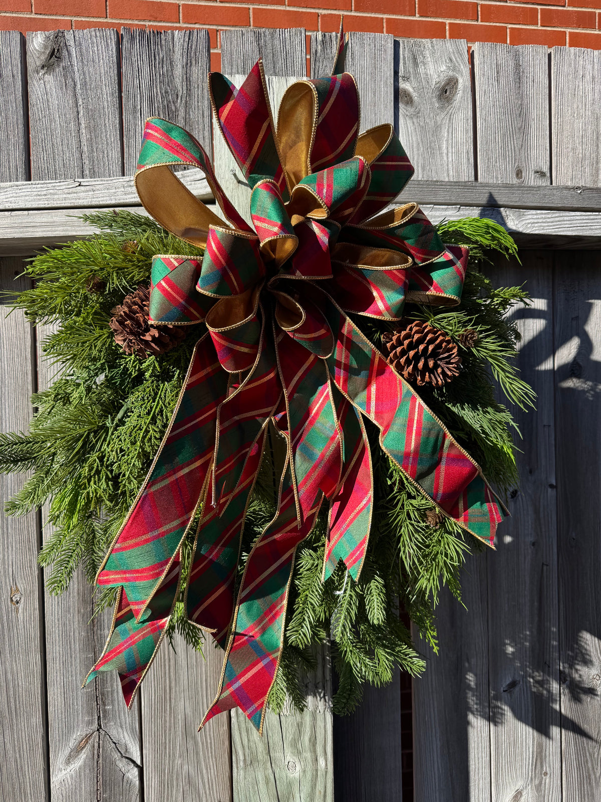 Custom Mountain Evergreen Wreath