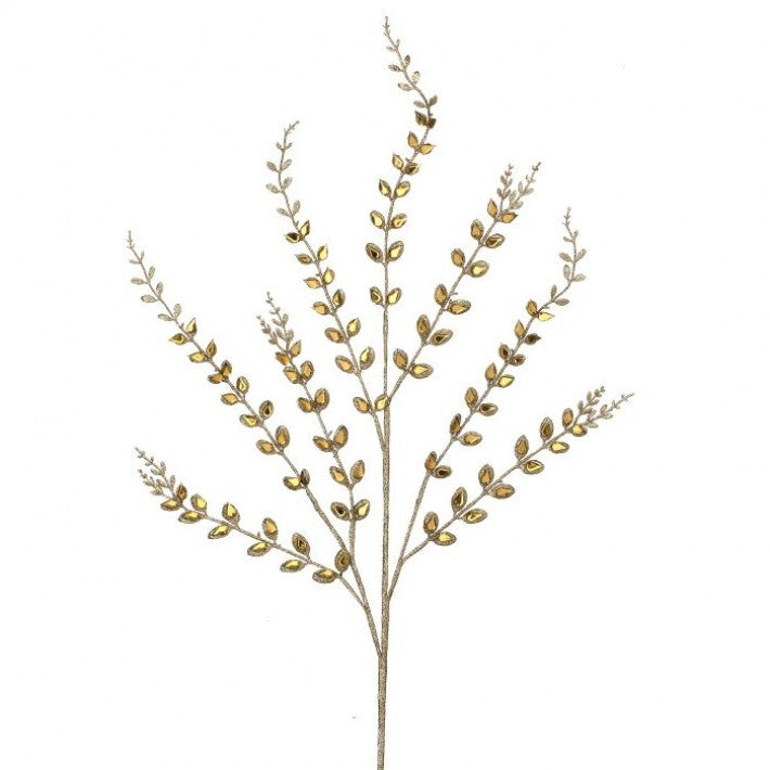 Gold Jeweled Smilax Leaf Spray