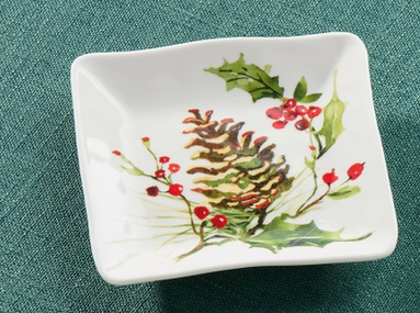 Holly & Vine Canape Plate (4-Styles)